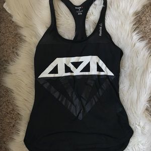 Black Reebok Racerback Tank - Size Small